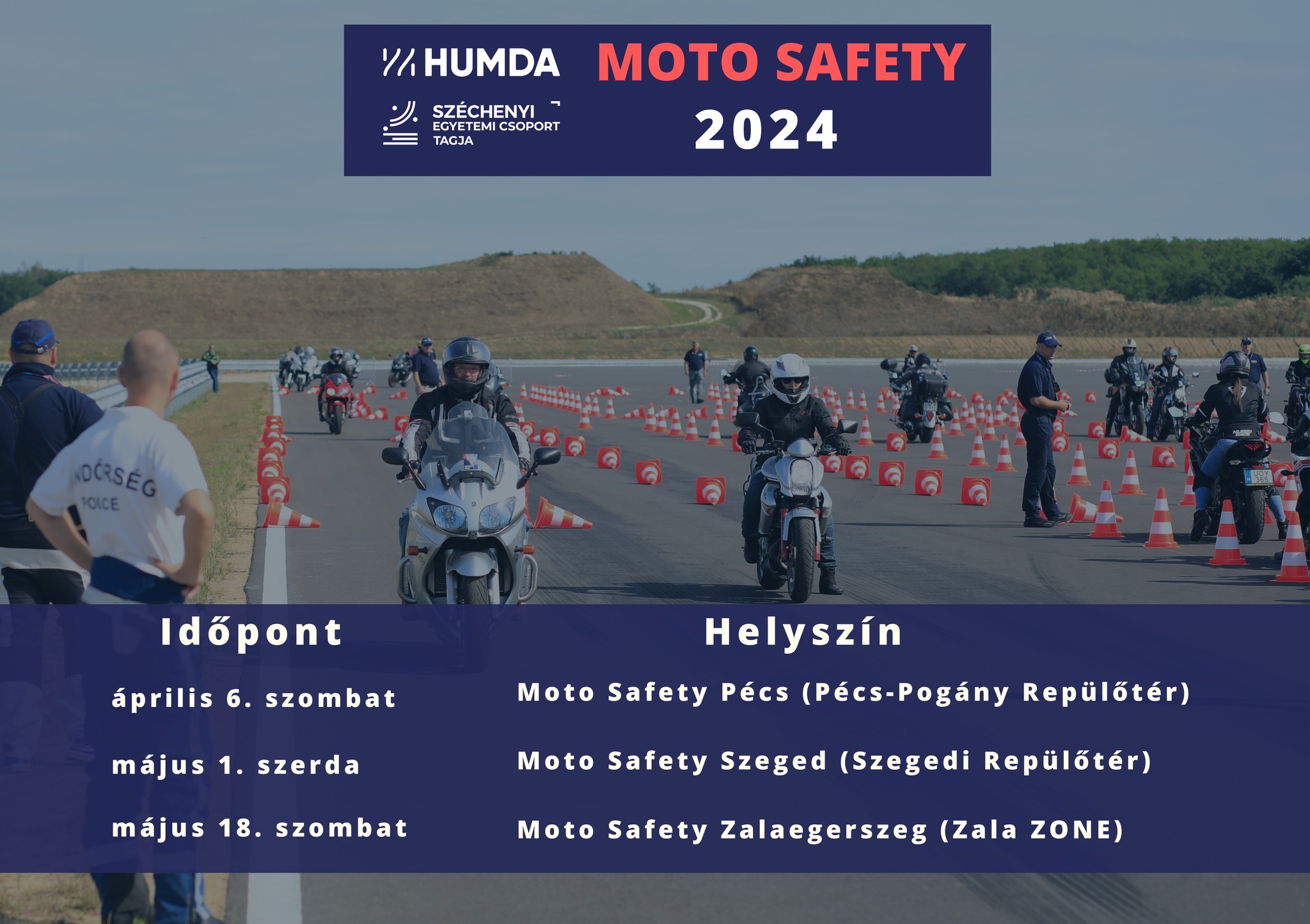 ISMÉT SZEGEDRE ÉRKEZIK A HUMDA MOTOROS VEZETÉSTECHNIKAI TRÉNINGJE